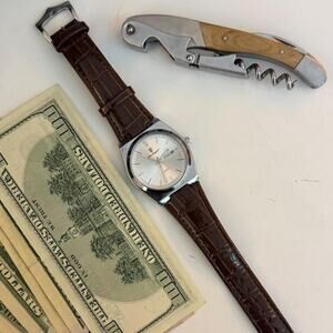 watch leather poedegar new with box